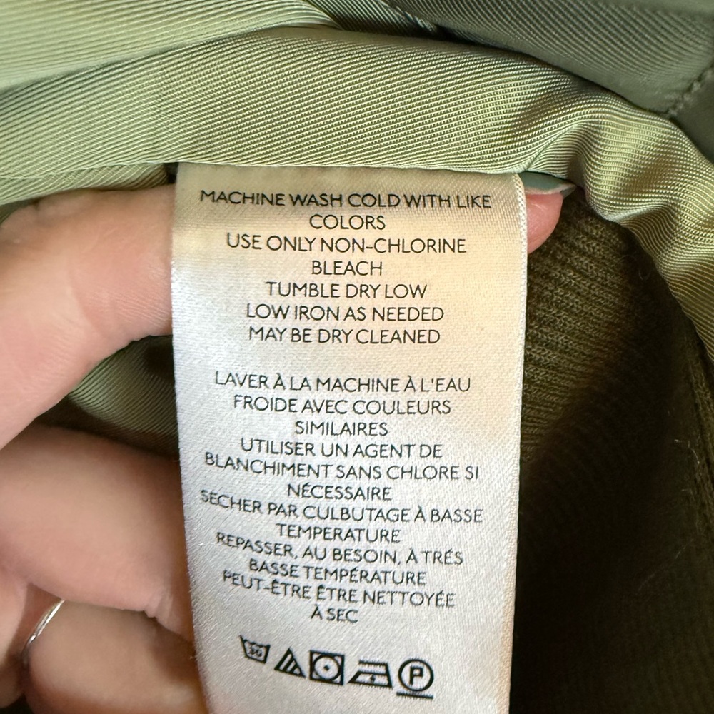 Anthropologie Pilcro green Quilted jacket Coat Sz large - Picture 15 of 15